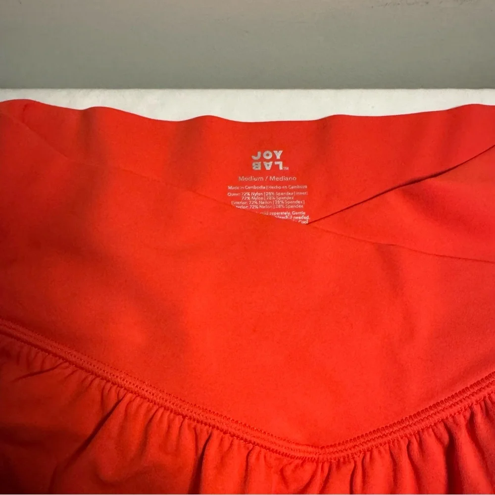 JoyLab Vibrant Coral Skorts - Picture 3 of 4